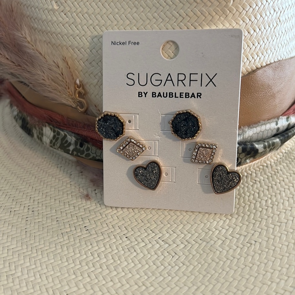 BAUBLEBAR DRUZY STUD EARRING TRIO